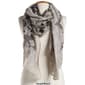 Womens Jessica McClintock Brocade Sheer Shawl with Solid Border - image 2