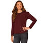 Womens Democracy L/S Rhnstne Scp Nk Keyhole Bk Srpls Shir - image 1