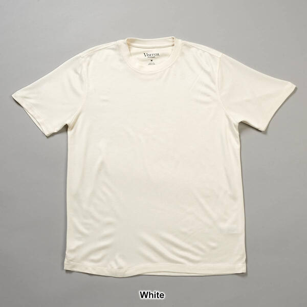 Mens Visitor Modal Crew Neck Solid Tee w/ Tonal Stitching