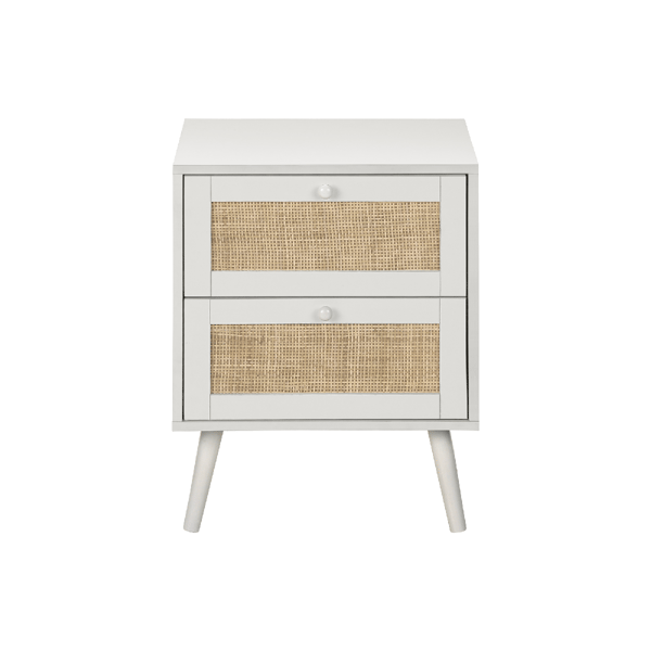 Monarch Specialties Contemporary 2 Drawer End Table