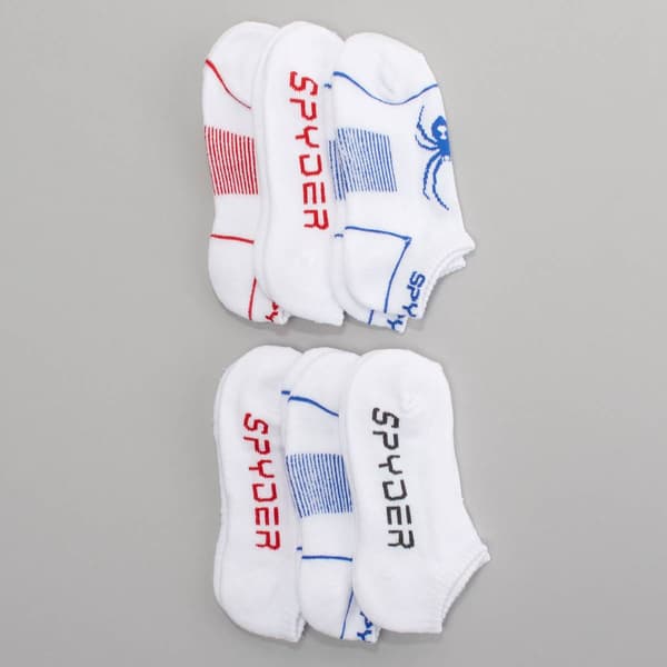 Boys (8-20) Spyder 6pk. No Show Socks - image 