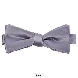 Mens John Henry Satin Solid Bow Tie in Box