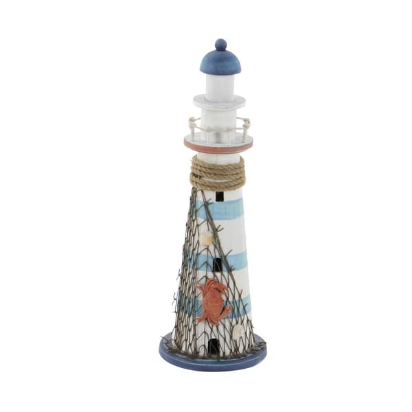 9th & Pike® White Wood Coastal Lighthouse