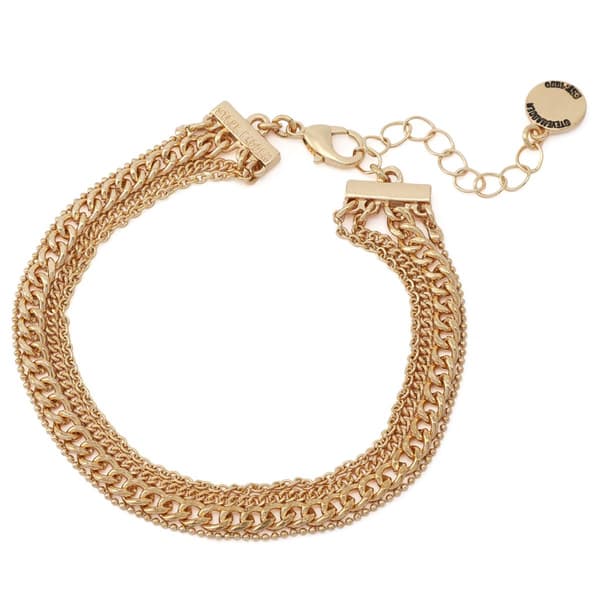 Steve Madden Graduated Chain Link Layered Bracelet