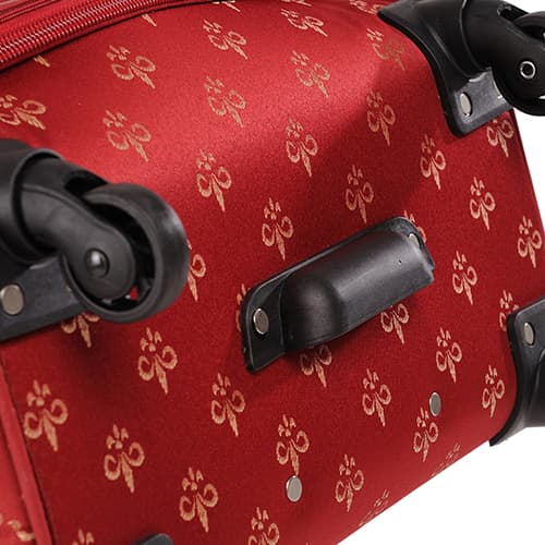 American Flyer Fleur De Lis 5pc. Luggage Set - Red