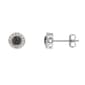 Gianni Argento Black/White Diamond Cubic Zirconia Stud Earrings - image 1