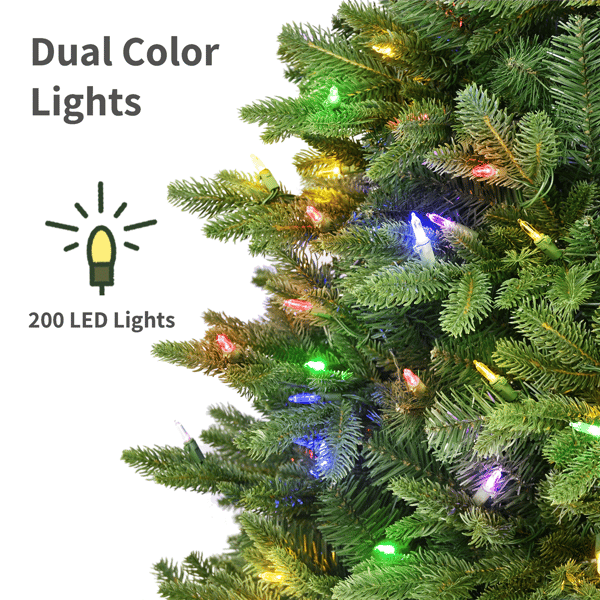 Puleo International 4.5ft. Pre-Lit Noble Fir Christmas Tree