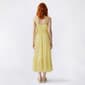 Juniors No Comment Eyelet Smock Bodice Mix Tiered Midi Dress - image 2