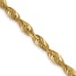 Unisex Gold Classics™ 2.5mm. 14k Diamond Cut Light Rope Necklace - image 2