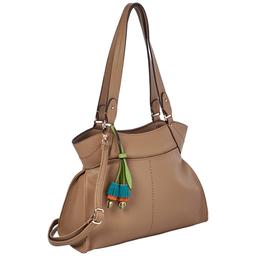 DS Fashion Double Handle North/South Tote with Charm