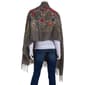 Womens Jessica McClintock Embroidered Shawl with Tassels - image 2