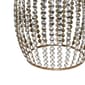 9th & Pike® Silver Metal and Pine Glam Accent Table - image 5