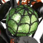 National Tree 20in. Halloween Rose and Green Ornament - image 2