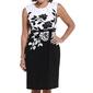 Womens Connected Apparel Sleeveless Floral Sheath Dress w/Belt - image 3