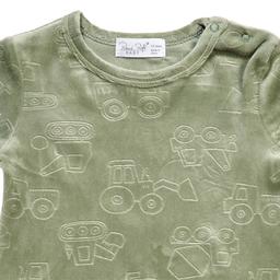 Baby Boy (12-24M) René Rofé® 3pc. Top & Pants Set w/ Socks-Green