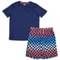 Boys Sleep On It(R) Solid Tee & Checkered Shorts 2pc. Pajama Set - image 1