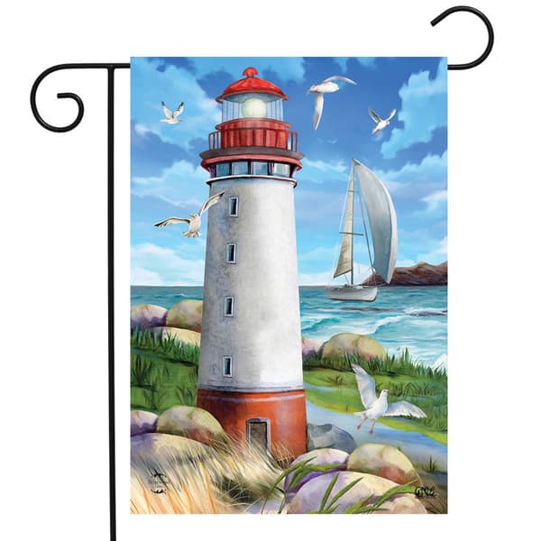 Briarwood Lane Coastal Lighthouse Garden Flag - image 