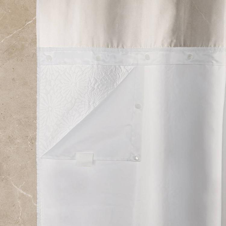 Awesome Home Starburst Crinkle Snap-In Liner Shower Curtain