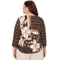 Plus Size Alfred Dunner Seville Floral Geometric Side Ruch Blouse - image 2