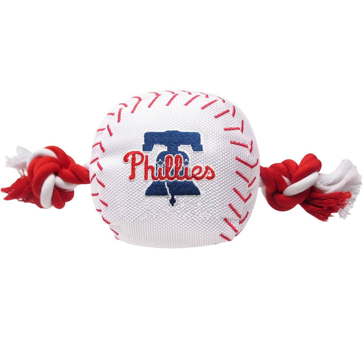 MLB Philadelphia Phillies Baseball Rope Dog Toy