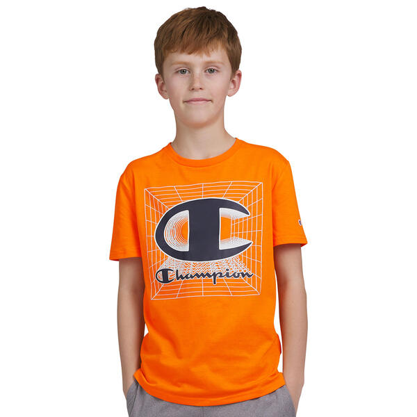 Boys &#40;8-20&#41; Champion Short Sleeve Graphic Tee - Orange Crush - image 