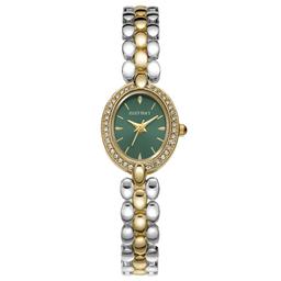Womens Ellen Tracy Two-Tone Green Dial Watch - ET5471TTG