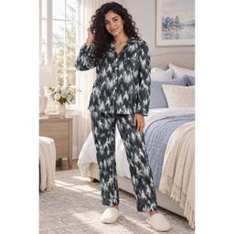 Womens Rene Rofe(R) Tree Pajama Set