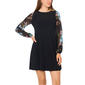Womens MSK Combo Print Sleeve ITY Dress - image 1