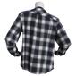 Petite Hasting & Smith Mandarin Flannel Shirt with Pocket - image 2