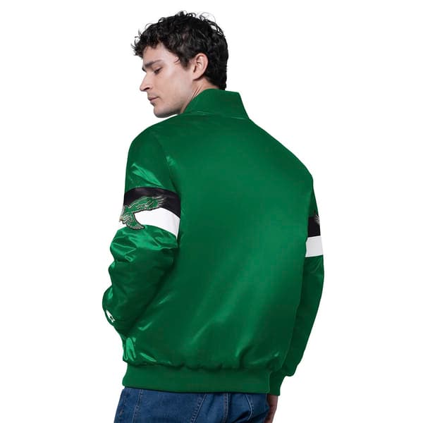 Mens Starter Philadelphia Eagles Triple Option Jacket