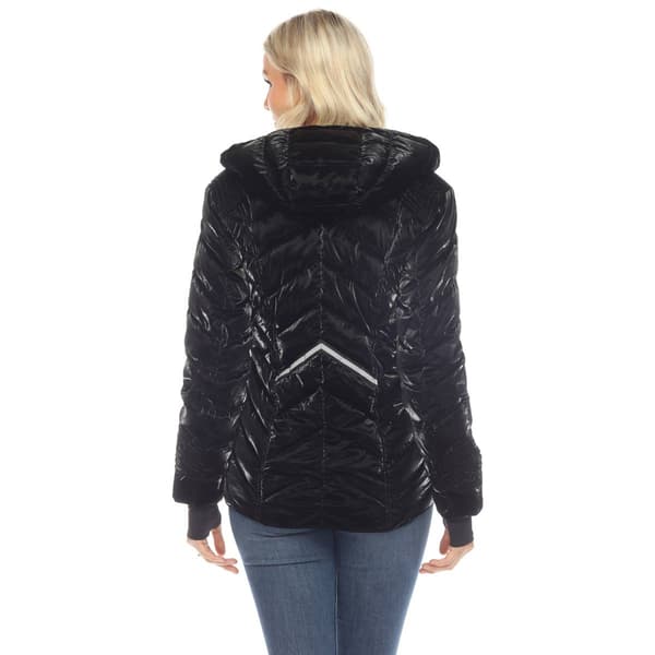 Womens White Mark Midweight Quilted Puffer Jacket