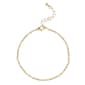 Jessica Simpson Figaro Chain Heart & Pink Rhinestone Anklet Set - image 4