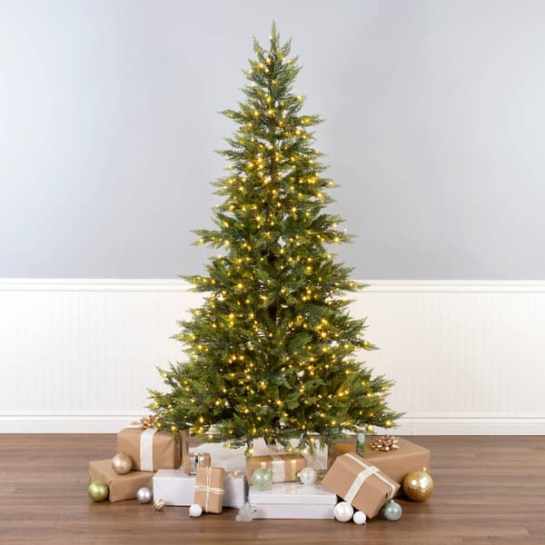 National Tree Festive Fern Feel Real&#174; Pre-Lit Christmas Tree