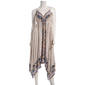 Juniors Angie Floral Scarf Hanky Hem Midi Slip Dress - image 1