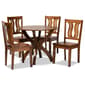 Baxton Studio Karla Walnut Brown Finish Wood 5pc. Dining Set - image 1