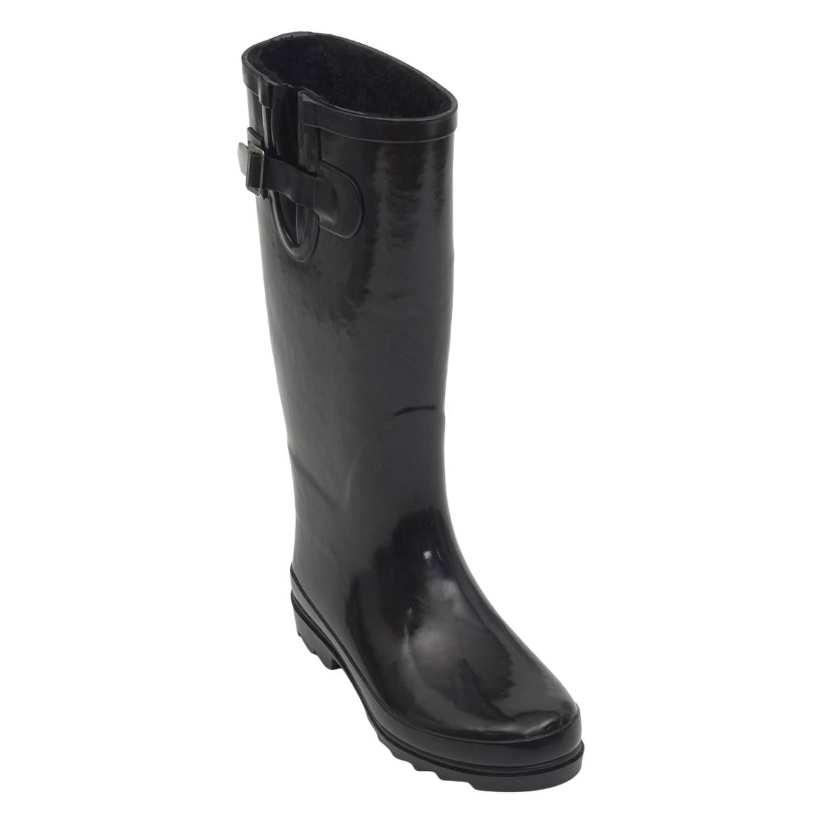 Womens Fifth & Luxe Tall Faux Fur Lined Rain Boots