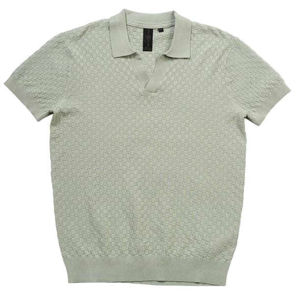 Mens Soul Star Cuba Johnny Collar Short Sleeve Sweater Top - image 