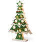 National Tree 17in. Pre-Lit Wooden Christmas Tree - image 1