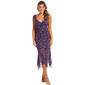 Juniors No Comment Ruffle Strap Godet Hanky Midi Dress-Blackberry - image 1