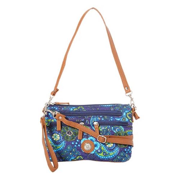Stone Mountain Paisley Quilted 4 Bagger Crossbody -  Navy - image 