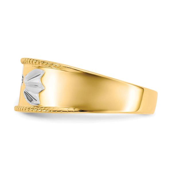 Mens Endless Affection™ 10kt. Gold Diamond Cross Wedding Band