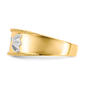 Mens Endless Affection™ 10kt. Gold Diamond Cross Wedding Band - image 3