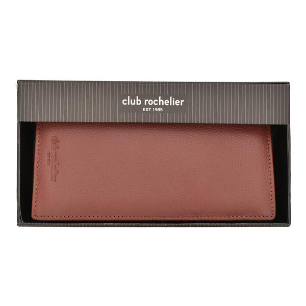 Womens Club Rochelier Leather RFID Chequebook Wallet - image 