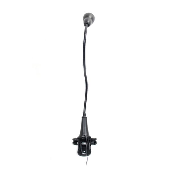 Simple Designs 1W LED Gooseneck Clip Light Desk Lamp