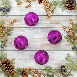 National Tree 4.5in. Shatterproof Bauble Ornaments - Set of 4