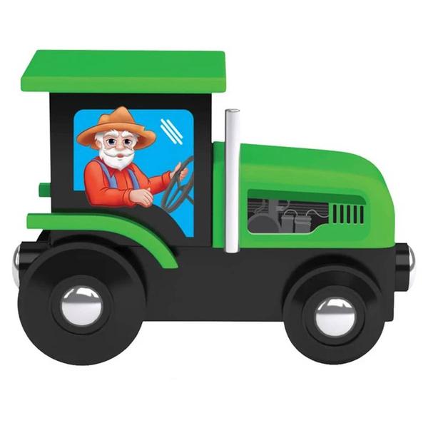 MasterPieces Old McDonald''s Farm Wood Toy Tractor - image 