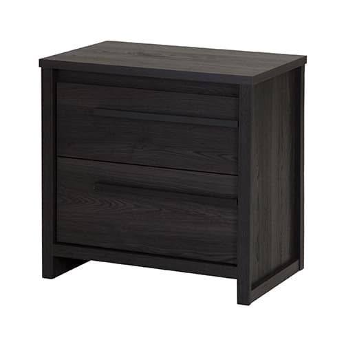 South Shore 2-Drawer Nightstand - Grey Oak - image 