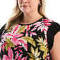 Plus Size Rafaella® Ruffle Cap Sleeve Rainforest Tropical Blouse - image 3