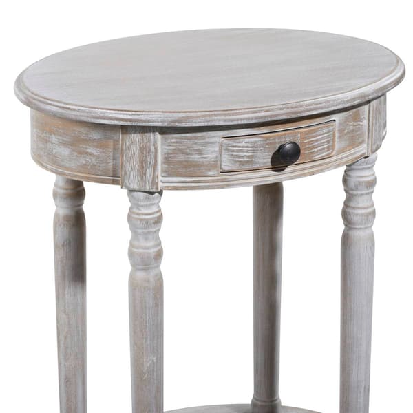 9th & Pike® Light Brown Wood Farmhouse Accent Table