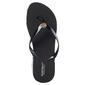 Womens Ellen Tracy Eva Wedge Palm Jelly Flip Flops with Charm - image 3